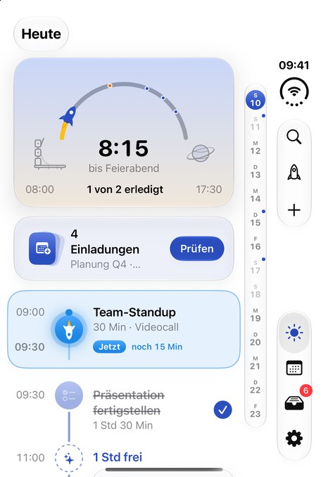 Zugeklappt und aufgeklappt
