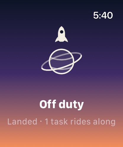 Off duty