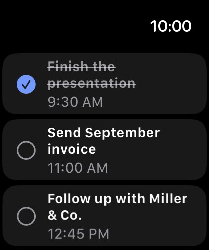 Tick off today